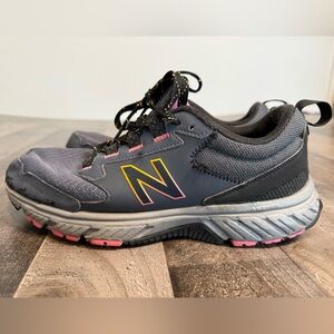New Balance 510 Trail Running Shoes Gray Pink Women’s 9.5 WT510 Hiking Sneakers